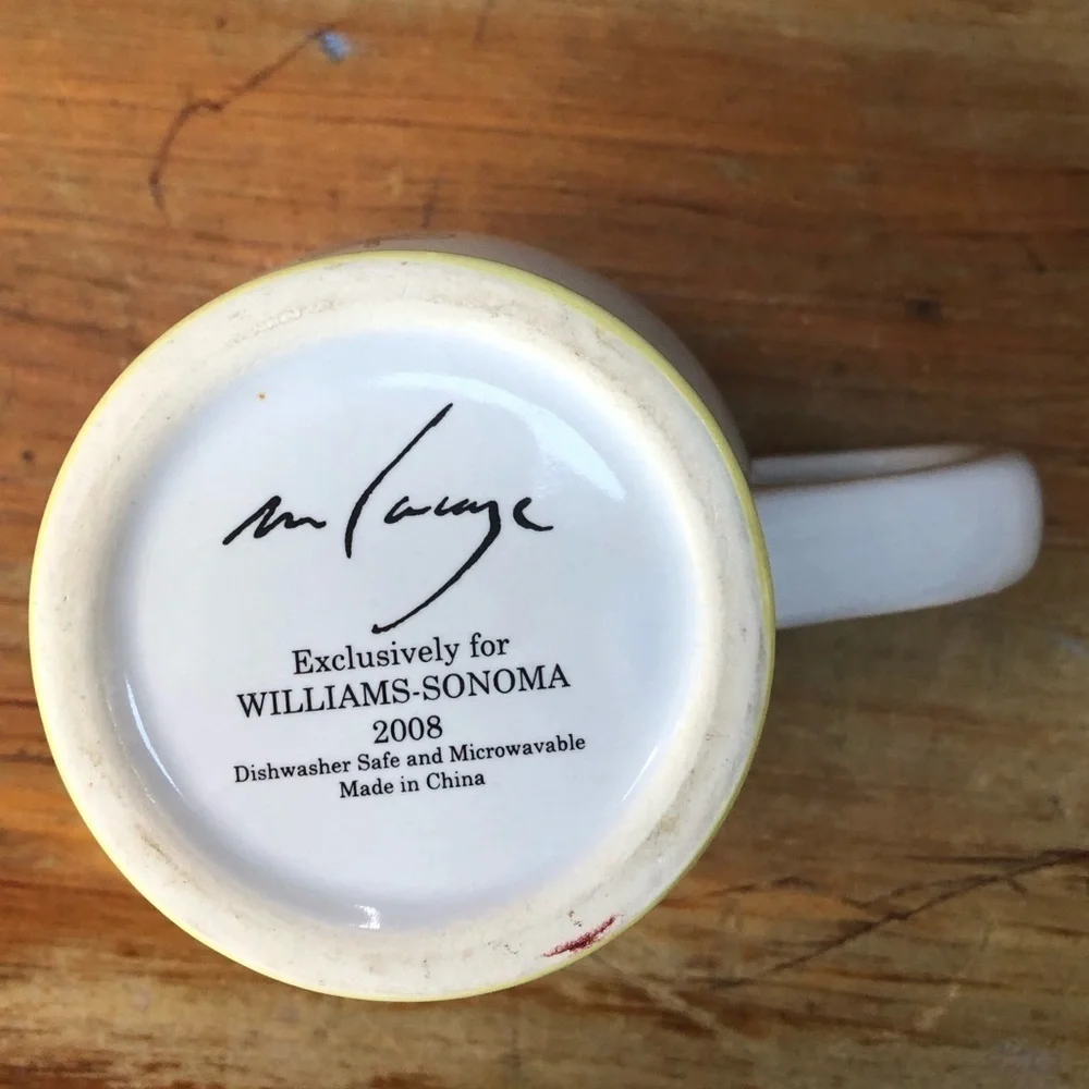 Williams Sonoma Butterfly 8oz Footed Tea Cup by Marc Lacaze 2008